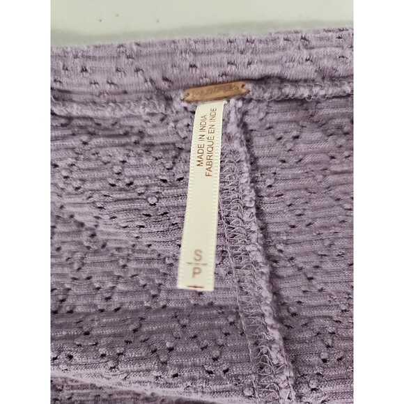 Free People Purple Wellington Top Womens Small Balloon Long Sleeve - Picture 6 of 9